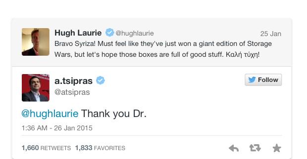 Dr. House'dan Aleksis'e seçim zaferi tebriği :)