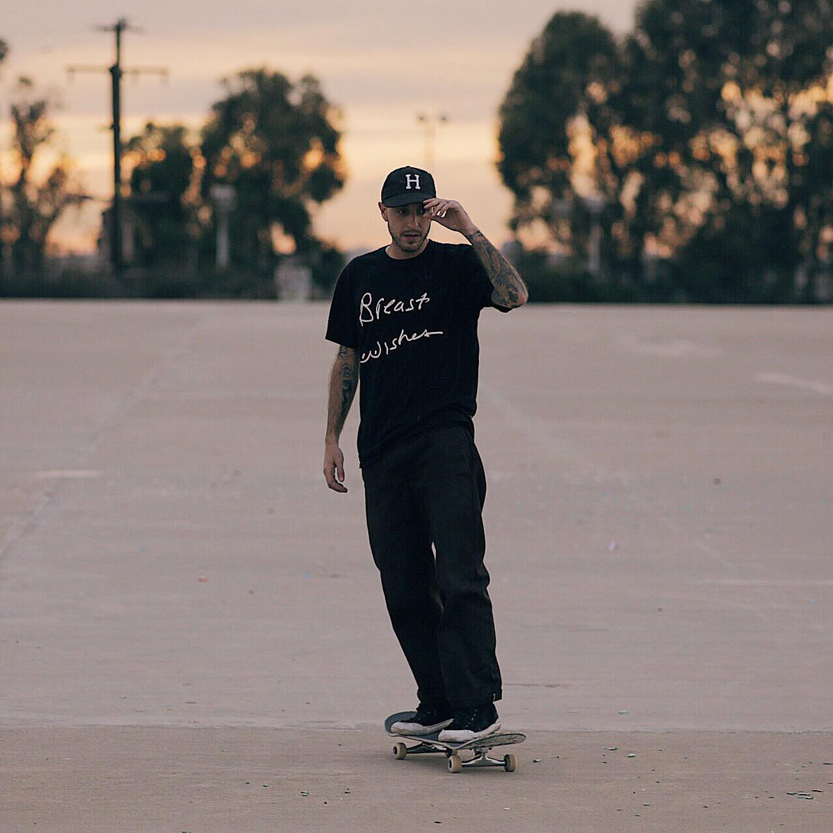 hufworldwide's tweet photo. #HUF team rider @PeterRamondetta wearing the HUF Breast Wishes Tee. Photo: Jacob Messex. #RamondettaPro #waitwhat http://t.co/ORp3Q8QIj1