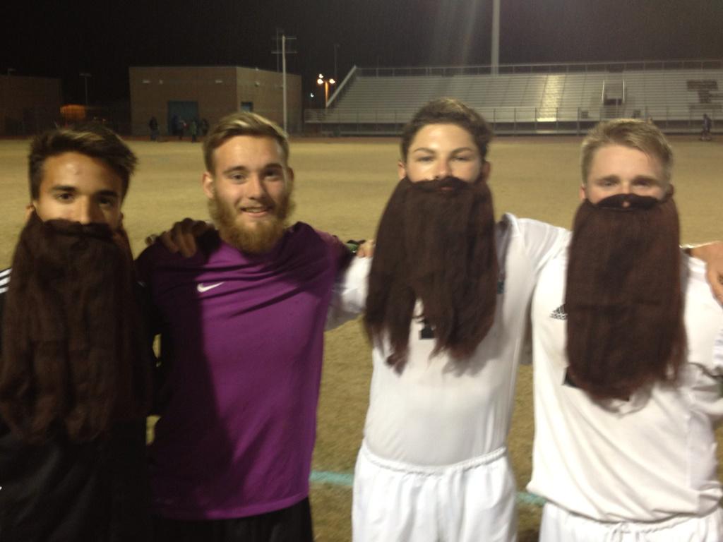 Austin_Wagner6's tweet photo. Senior year has been one to remember! ⚽️ #4captains #hawkfam #FearTheBeard http://t.co/0RQdnapp7B