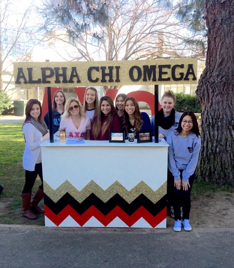 Our booth looks flawless thanks to our wonderful Vice President of Recruitment!