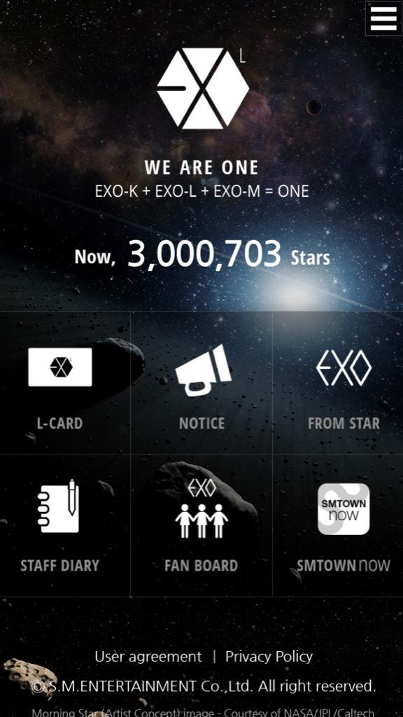 exo_fin's tweet photo. Now 3,000,000 + Stars มีสมาชิกเกิน 3ล้านแล้วค่ะ 🎉🎉🎉🎉🎉 http://t.co/j9rfxDtMCY