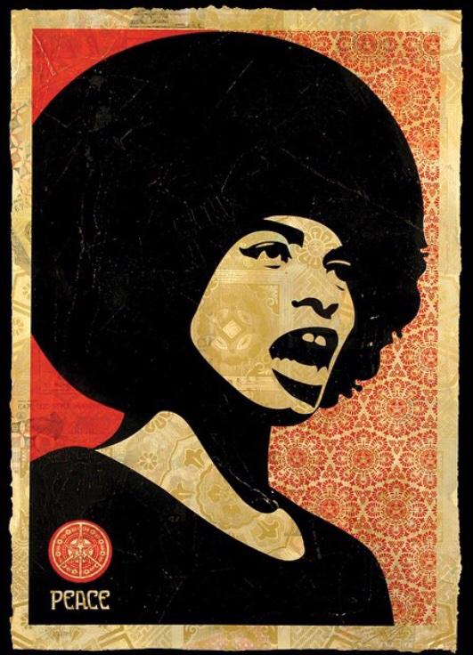 Happy Birthday Angela Davis. Great Obey print from 2005  