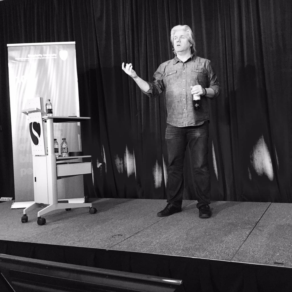 OscardiMontigny's tweet photo. Raymond McCauley on stage. Top 100% TechBio and DigitalBio #suexecprogram #biology #techbiology @raymondmccauley http://t.co/Nx7yciUV3N