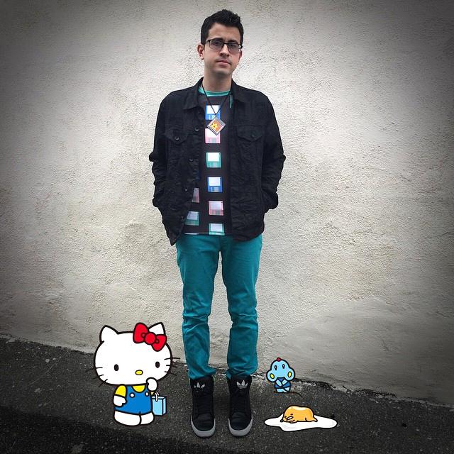 LunarDescentUS's tweet photo. This #ootd by @ogeekusan is perfection, featuring the #LunarDescent Diskette Shirt and an @ogeeku BitRom Necklace. 💾 http://t.co/ysNgvx12mj