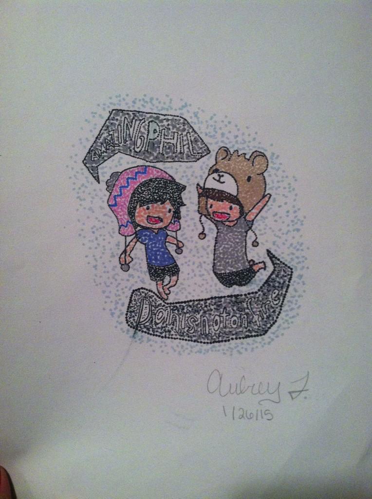 It would be amazing if <a href="/danisnotonfire/">Dan Howell</a> and <a href="/AmazingPhil/">Phil Lester</a> could see this! No lines or coloring just a bunch of dots ❤️u