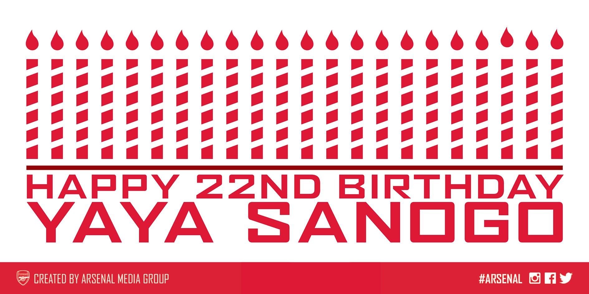 Ooo Yaya Sanogo! Morning all - we start by wishing a very happy 22nd birthday to 