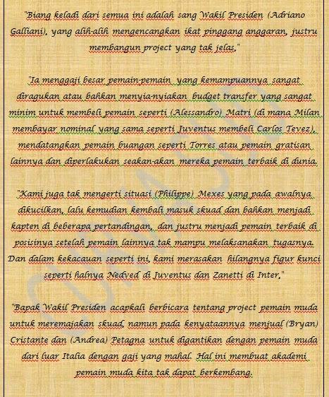RossoneriStore's tweet photo. Surat terbuka Curva Sud, kritikan atas kebijakan transfer Galliani http://t.co/V2FV17UgpR