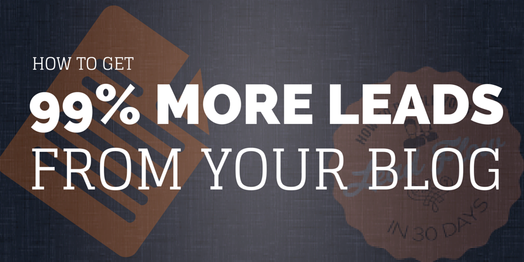 Would you like to get 99% more leads from your blog? Of course you would - learn how here: hubs.ly/y0t8x00