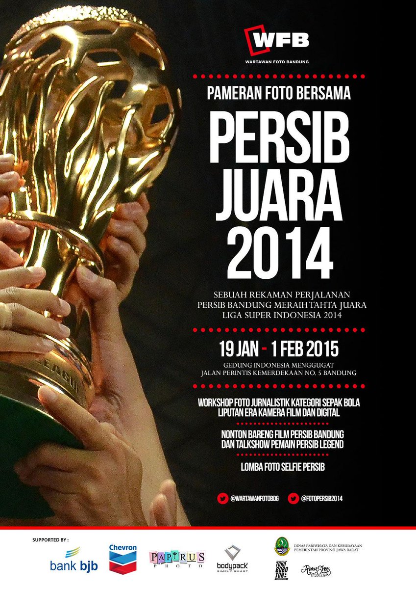BESOK: Music Performance "JAZZ PERSIB" persembahan @raxushoes mulai 11.30 di area Pameran Foto :) GRATIS!!