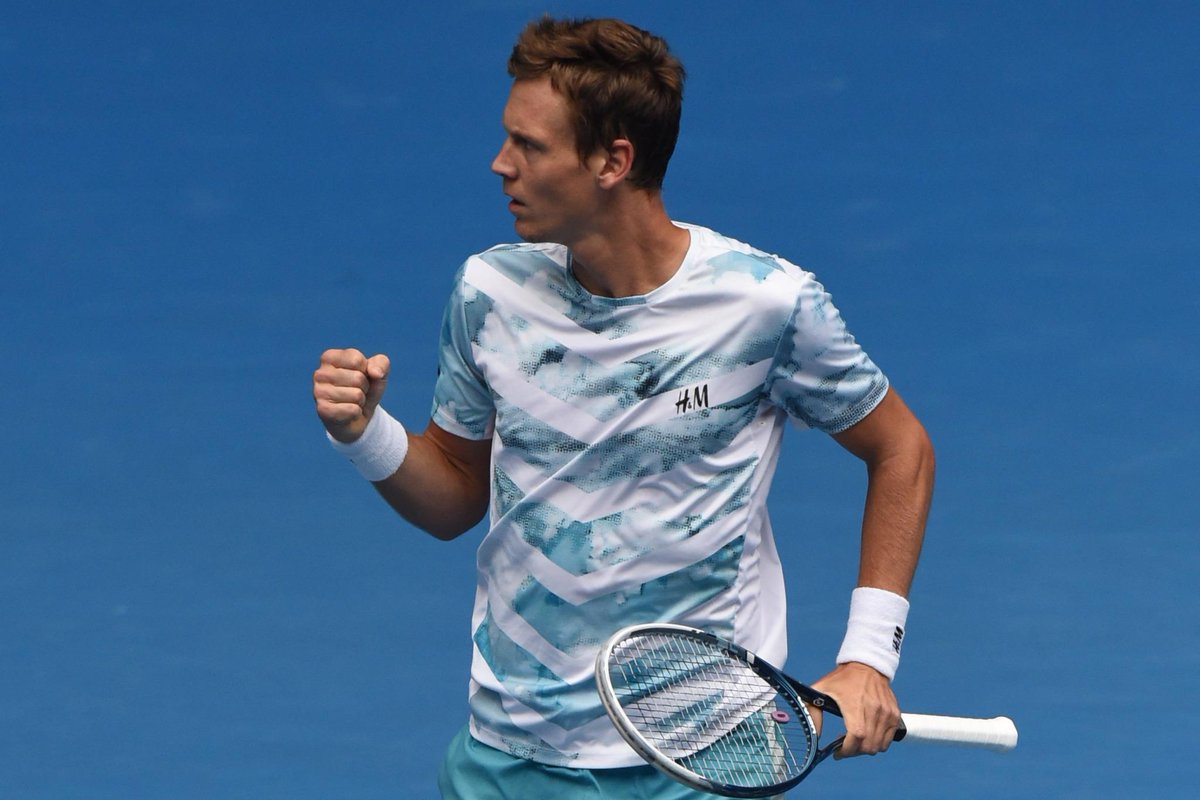 SportsbyHT's tweet image. #AustralianOpen Berdych beats Nadal for the first time in 18 attempts to reach semis. #StraightSets 6-2, 6-0, 7-6