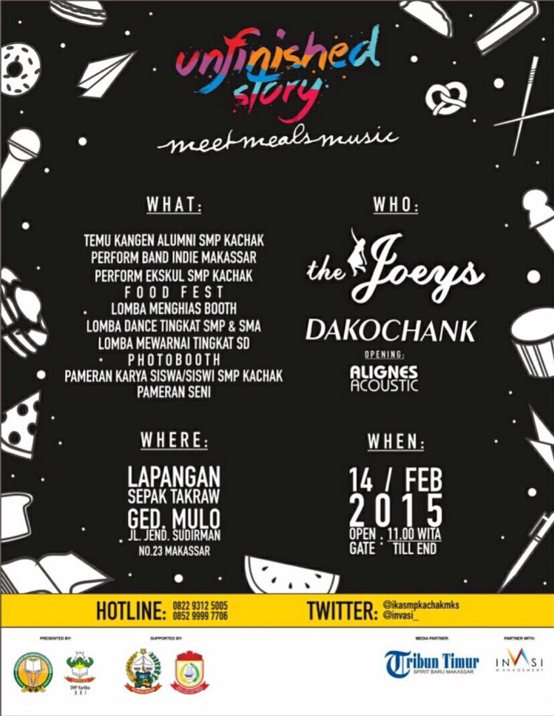 Teman-teman alumni smp kachak sampai bertemu tanggal 14 februari yaah.. Kita valentine bareng :)