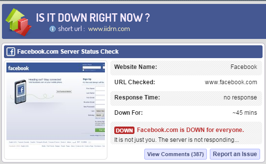 dingdeleon's tweet photo. The worst thing about #facebookdown is not being able to post about it on facebook. http://t.co/qa0da85FOB