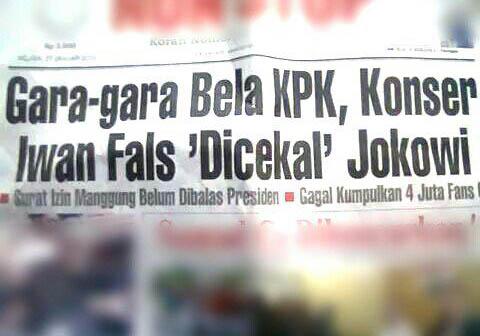 apa benar, karena ini ?
#NyanyianRaya #IwanFals #KPK #Korupsi #Polri