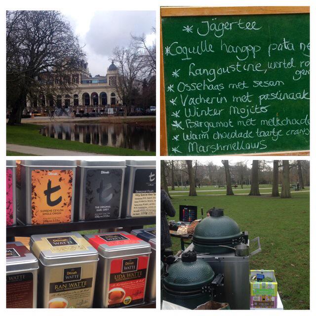 Heerlijke high tea in Vondelpark met #dilmah. #leukwerk #koffietcacao