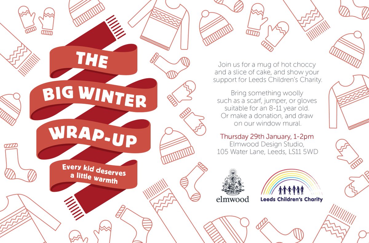 ElmwoodTweets's tweet photo. Free on Thursday lunchtime? Join us for the Big Winter Wrap Up! @LeedsChildrensC http://t.co/uOJAyIvDxg