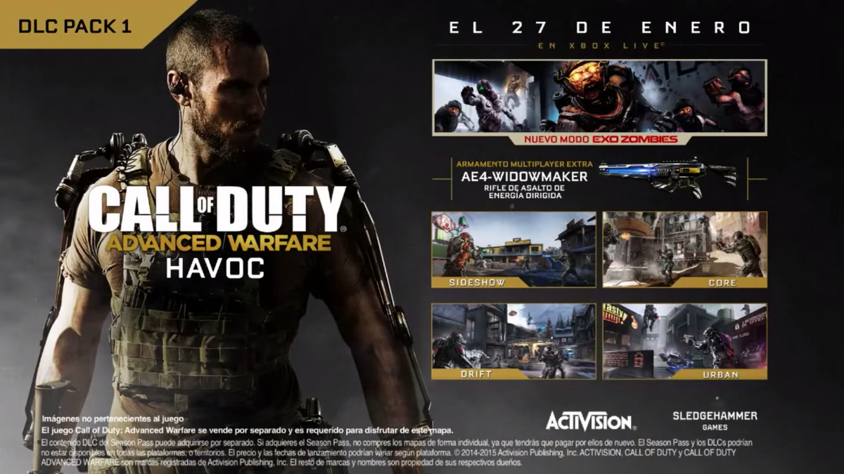 Xbox_Spain's tweet photo. ¡Primero en #Xbox! #Havoc para CoD: #AdvancedWarfare ya disponible. RT y gana uno de los 3 códigos que sorteamos http://t.co/zuCfojTZYz