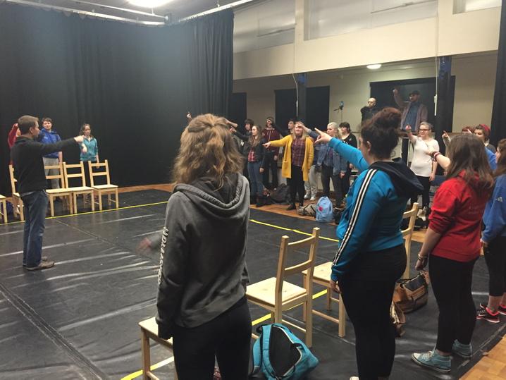 SteveKelshawCSG's tweet photo. First run through of this year's respect plays tackling sexism and 'banter'#respect http://t.co/0lC9ZvXYpn