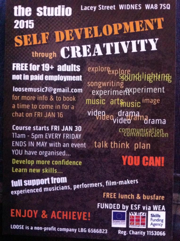 A few places on our course for 19+ in no more than 8 paid hrs employ'. Get Creative &amp; Plan an event-so get in touch!