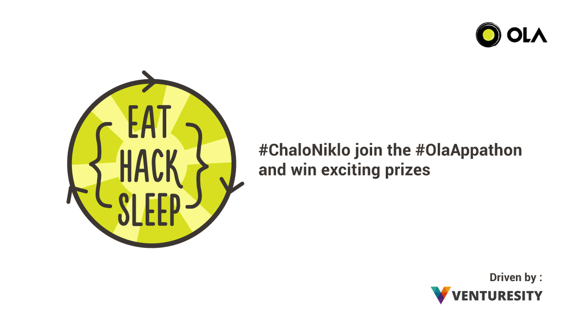 The good folks at <a href="/venturesity/">Skillenza</a> are organizing the biggest #OlaAppathon! Get behind the scenes venturesity.com/ola-appathon.h…