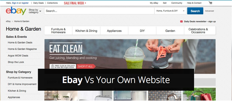 Ebay Vs Your Own Website - ow.ly/I0s8Q Which is best for you? #ebay #ecommerce #business