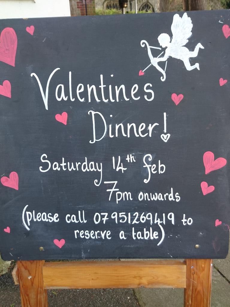 We are open valentines day for a three course meal! Menu to follow shortly!