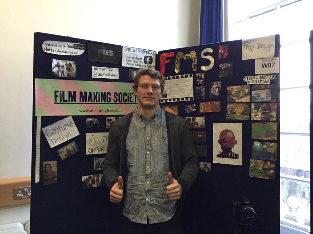 UoNFilmMaking's tweet photo. Hey guys!! Come check us out at Re-Freshers Fair at the West Concourse in Portland Building 😜😜🎓🎥 http://t.co/0E0LunWSTt