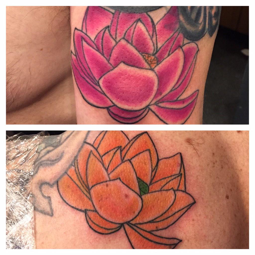 roccoftw22's tweet image. #lotusflower I added to fix up job I'm doing. #tattoo #lotustattoo