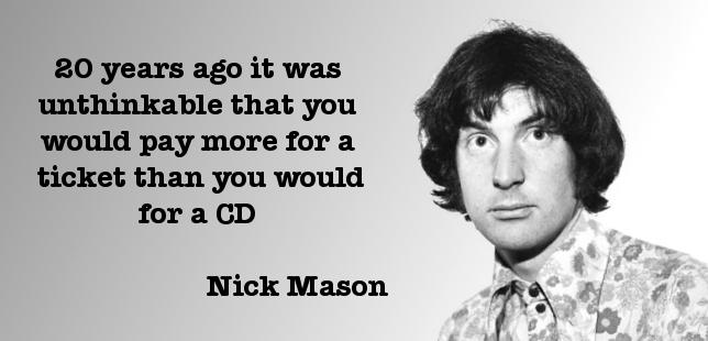 Happy Birthday Nick Mason, born today in 1944 