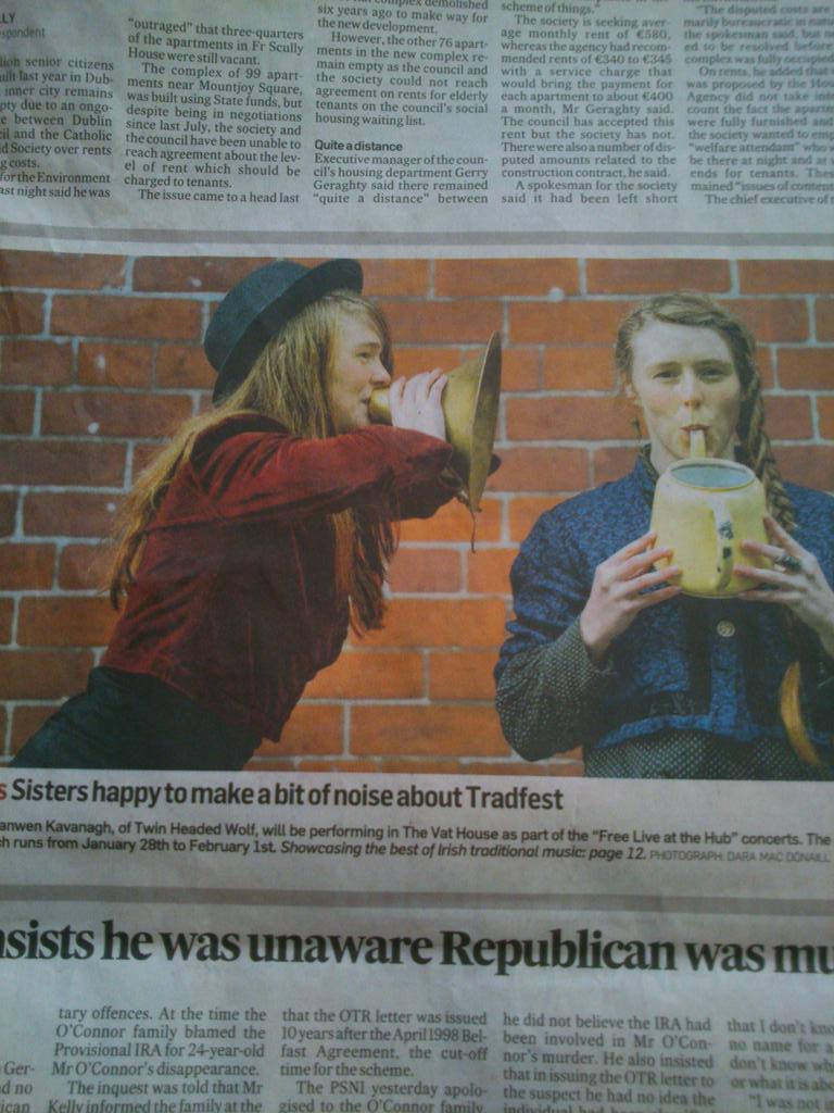 Great pic of @TwinHeadedWolf page 4 in today's Irish Times