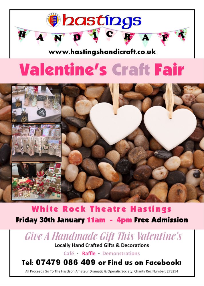 #Hastings Handicraft Valentine’s Arts &amp; Crafts Fair this Friday!
@OldTownRosie <a href="/Hastingswhatson/">What's On Hastings</a> <a href="/HastingsFuture/">The Future Hastings</a>