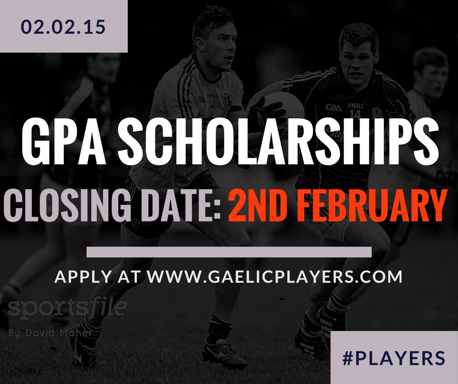 gaelicplayers's tweet photo. #StudentPlayers | The GPA Student Scholarships deadline is Monday 2nd February - Apply at http://t.co/XMxaHZ8atD http://t.co/OAH0t4OE7H