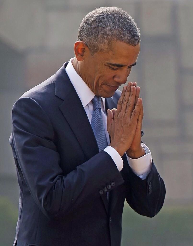 anjanaomkashyap's tweet photo. नमस्ते !
#ObamaInIndia #ModiMeetsObama #impressed http://t.co/XRqAe5akxD