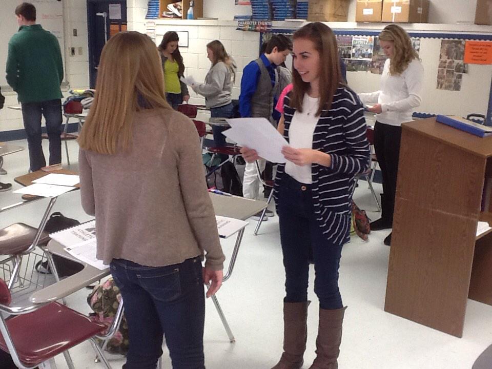 RipleyAT's tweet photo. Students working on the motions of the body during class http://t.co/rshi2PGsqT