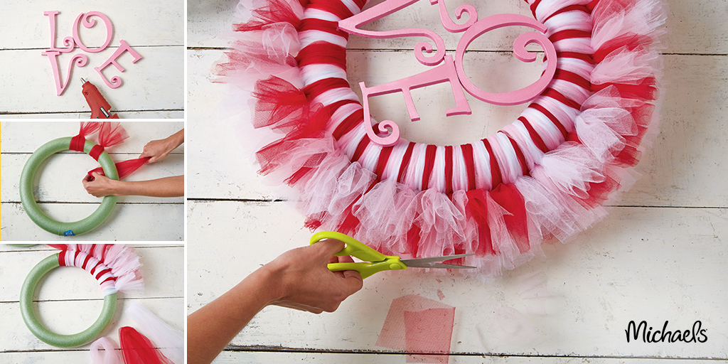 valentine wreath michaels