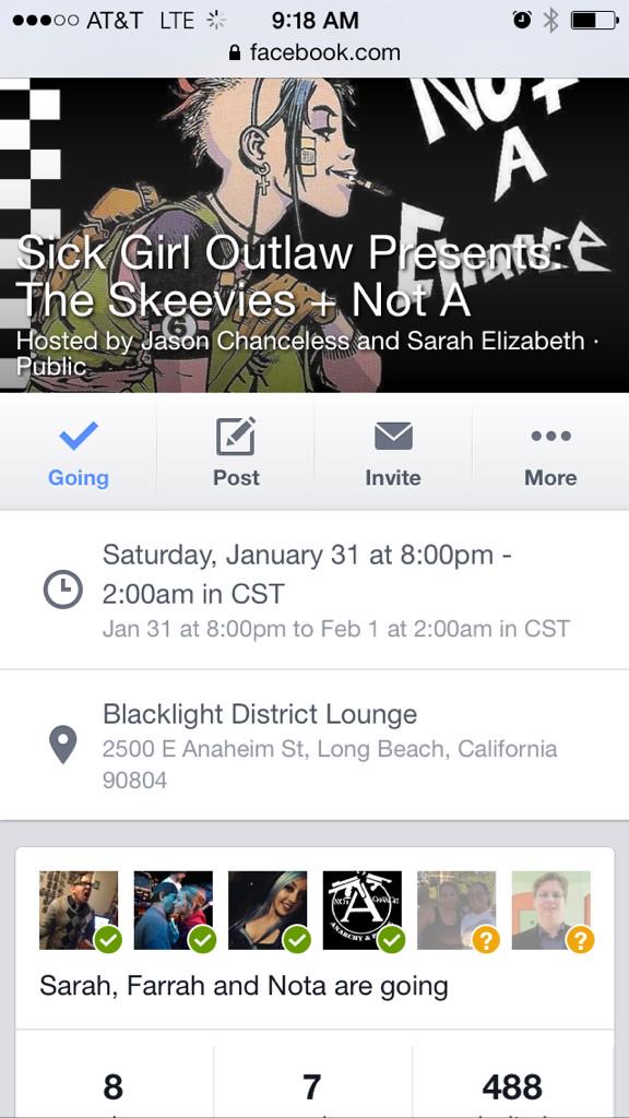 NotachanceSka's tweet photo. Not A Chance this Saturday!!! Here's the address, we go on at 10:00, a lot of great locals are part of this too! http://t.co/jr4kGuNRz4