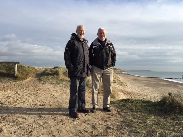 With @ChrisBonington today in Christchurch. Perhaps, but only perhaps, planning another mountain! #adventure