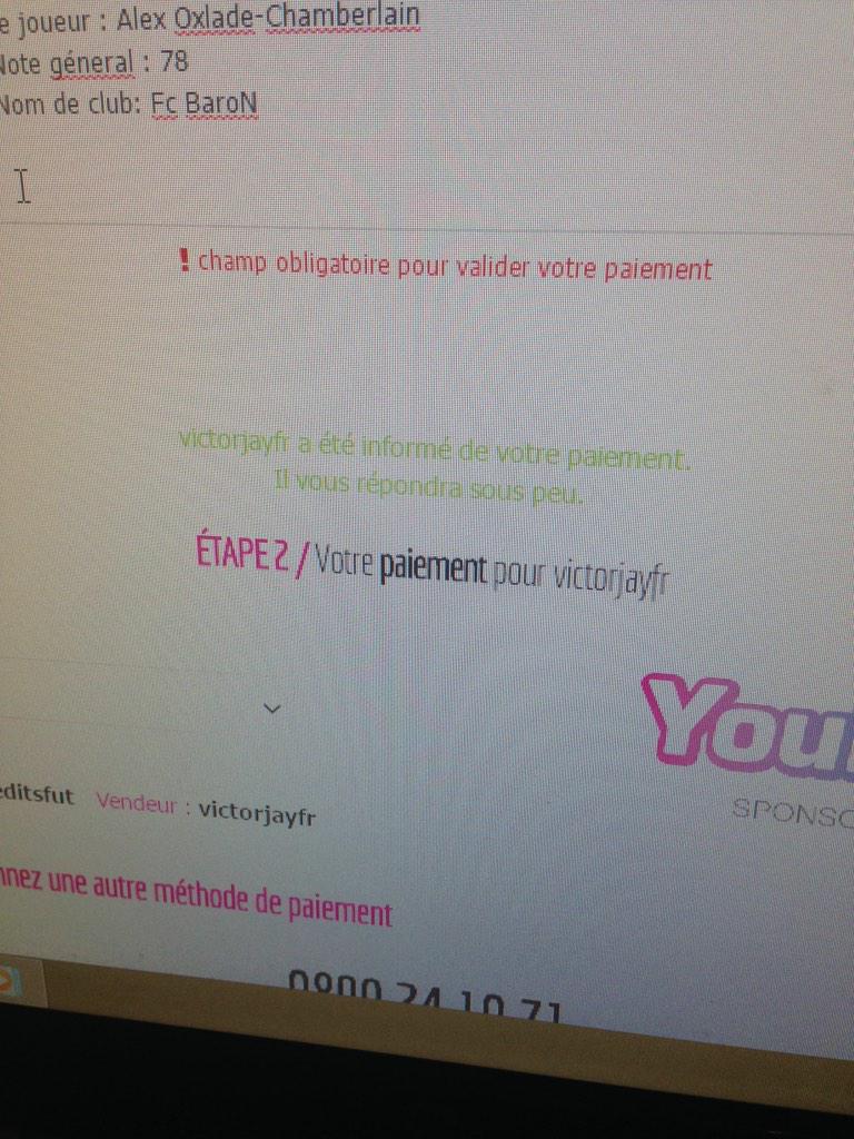 LBellissent's tweet photo. @supercreditsfut toujours pas reçu mes crédits sa fais déjà 45 min. A préciser que je sur PS4. http://t.co/M0JKn4Si4d