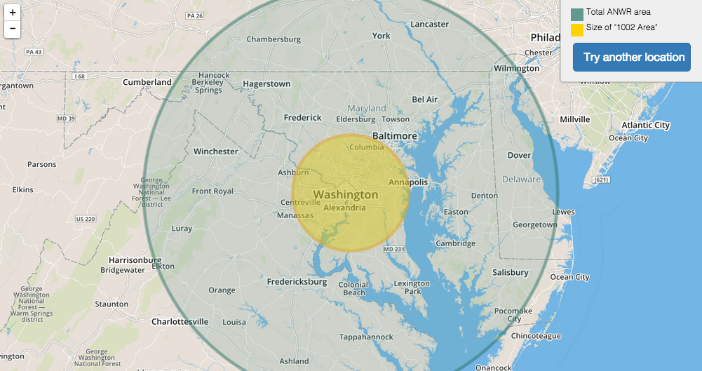 How big is the Arctic National Wildlife Refuge compared to your hometown? trib.al/cbsdXlD