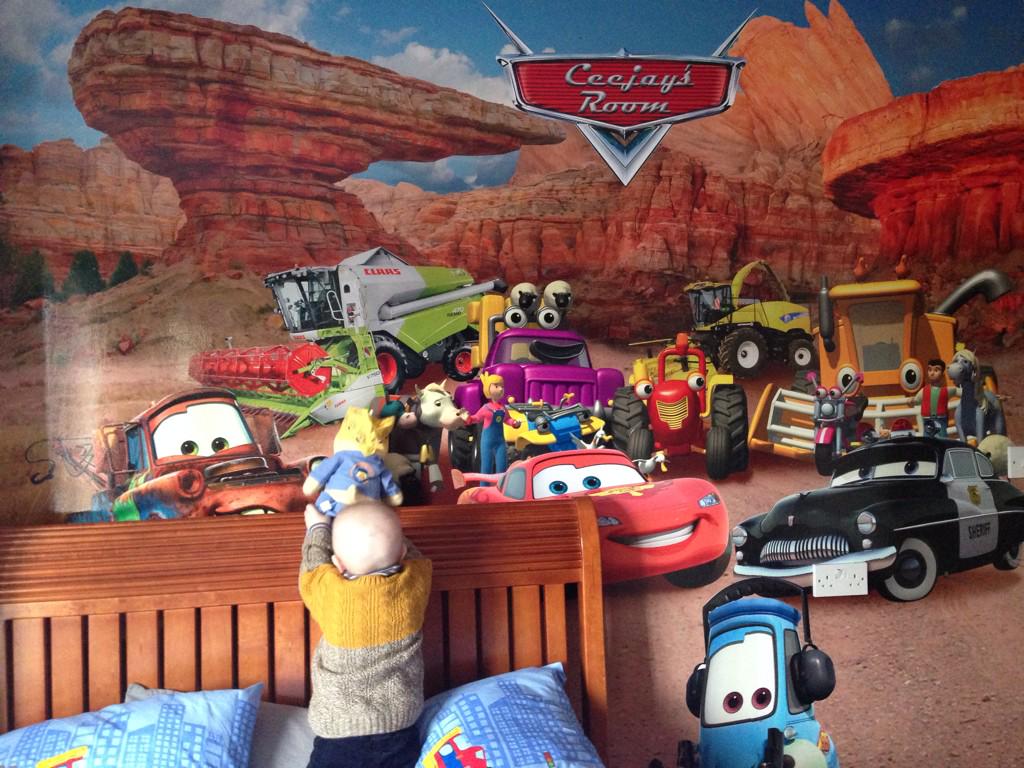 SusanBr98908232's tweet image. Ceejay showing @ChemoDuck his new room. Thanks too @APTjimmy  and @vinylmurals