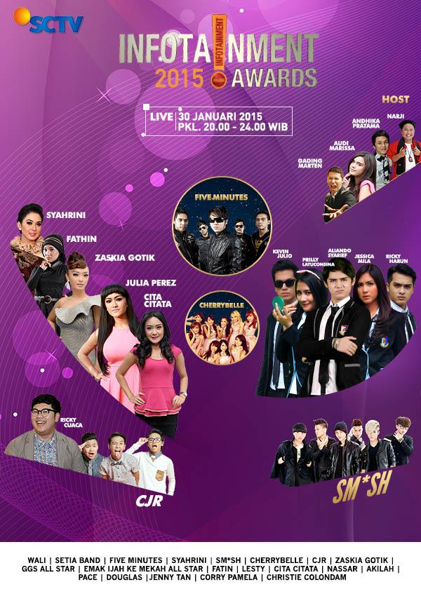 Addesopiann's tweet photo. Jangan lupa saksikan #InfotainmentAwards 2015..
#LIVE 30 Januari 2015 PKL. 20.00-24.00 WIB
Hanya di @SCTV_ http://t.co/yTEm7fEGQK