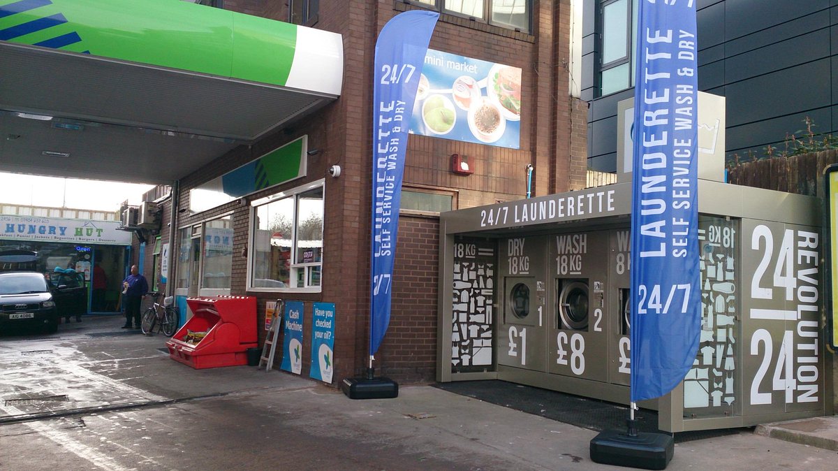 RevolutionWash's tweet photo. NEW self-service "Revolution" launderette at Holloway Head Service Station, Birmingham, B1 1NG. Time to clean duvets! http://t.co/gbgjcvacJd