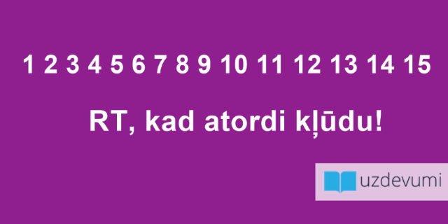 Uzdevumi's tweet photo. Redzi, kur ir kļūda? http://t.co/rLIESc5cHu