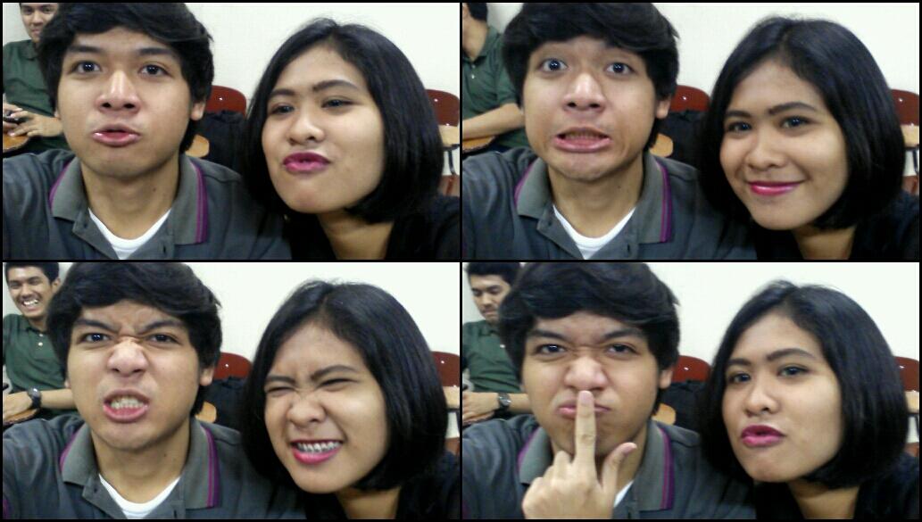 renioktaa's tweet photo. Kita gak bisa liat kamera yah, susah kalo punya sahabat ketularan gue yg hobi selfie 😄 haha @yessifriscila2 @tirtamp http://t.co/I33gECmxrW