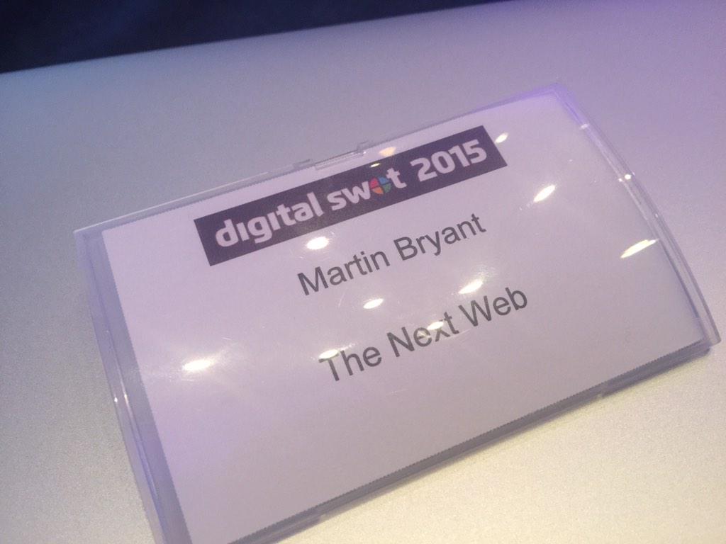 MartinSFP's tweet photo. About to talk about tools and trends for 2015 at #digitalswot in Manchester. http://t.co/k1MuaWQJJJ