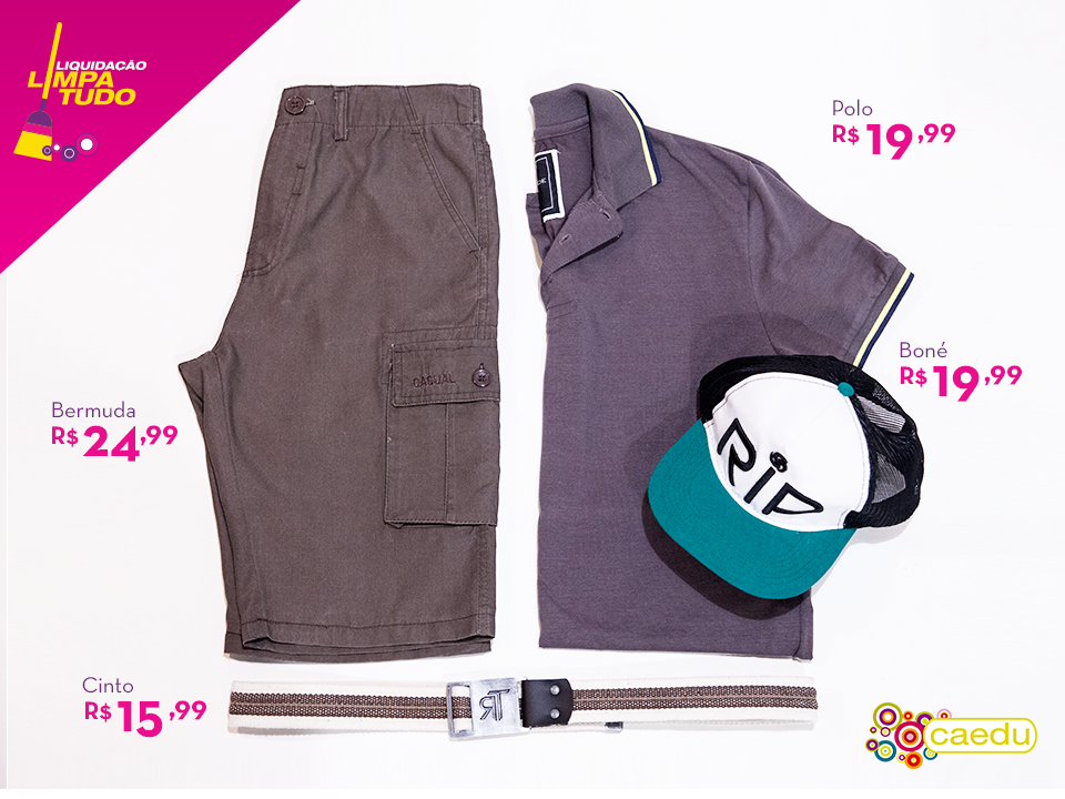CaeduModa's tweet image. Surpresa é sempre bom e eles A-DO-RAM! Confira produtos masculinos super estilosos aqui no #LimpaTudoCaedu!