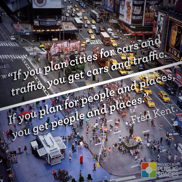 Plan Cities for People not Cars!