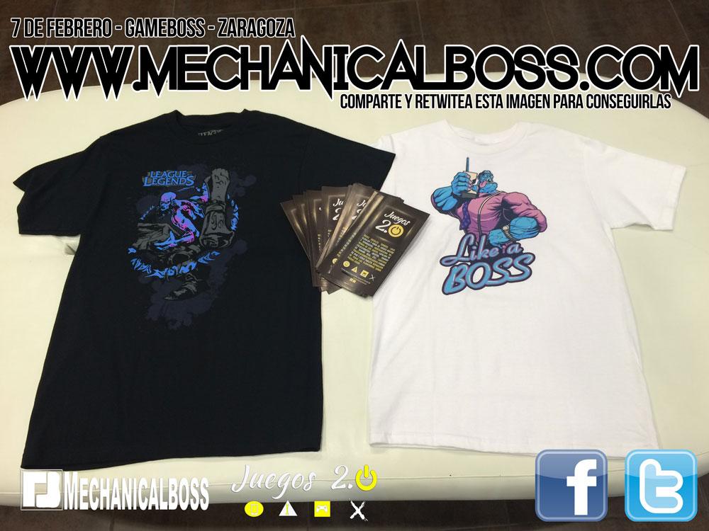 MechanicalBoss's tweet photo. Sorteamos una Camiseta de #LOL gracias a @Juegos20sl para la #Gameboss del 7 de Febrero, #Follow +#RT para participar http://t.co/Rxmh0m1oyv