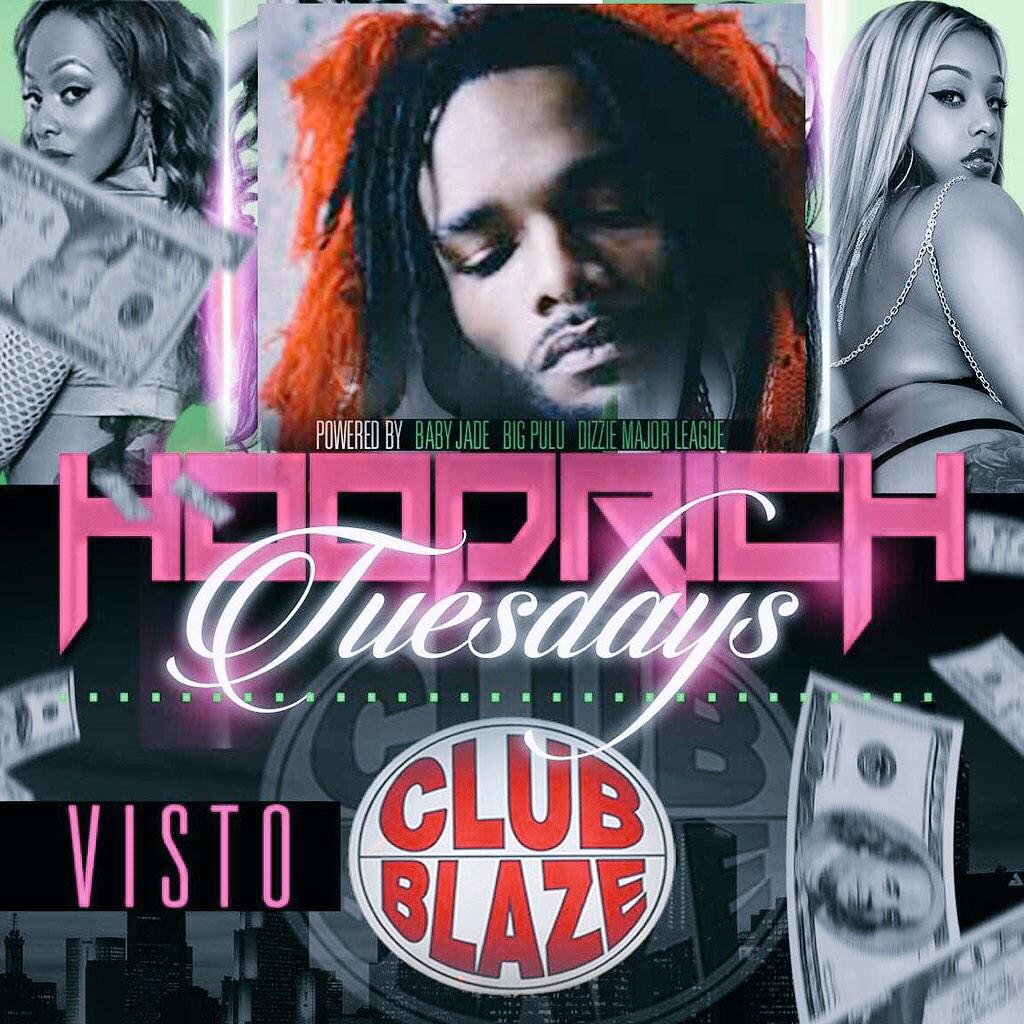 VistoHLK's tweet photo. i'm performin at the booty club 
atlanta come vibe with a hippie 
#clubblaze #hoodrichtuesdays http://t.co/ITqXY1LCUo