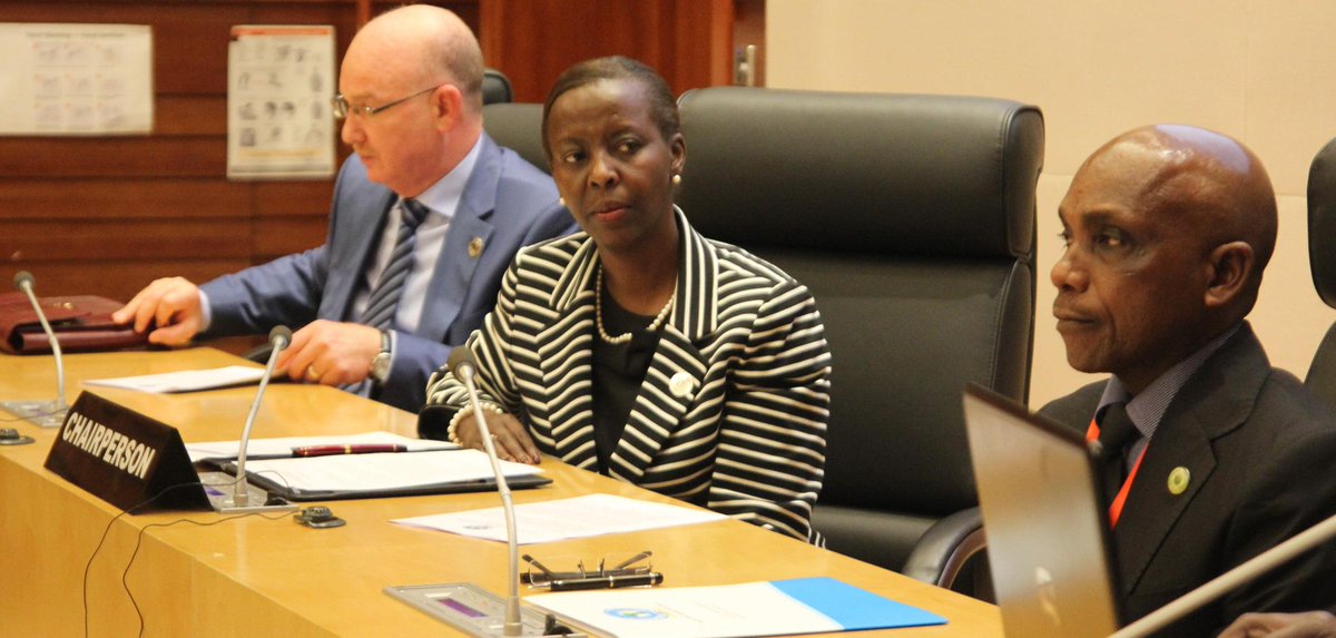 Comm #Chergui joins @Rwanda MoFA @LMushikiwabo at #EASF Conf. on resource mobiliz/n for peace & security in E.Africa
