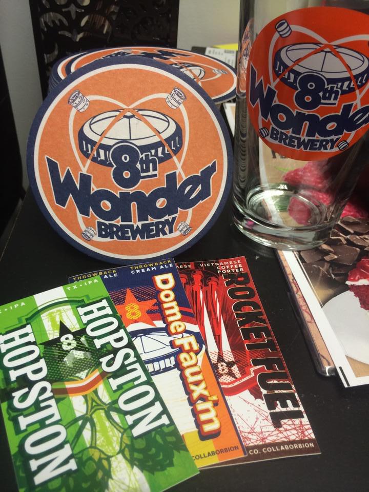Rocket fuel and other great @8thWonderBrew  beers tonight!!  And sweet glassware!  Tonight, be here!!